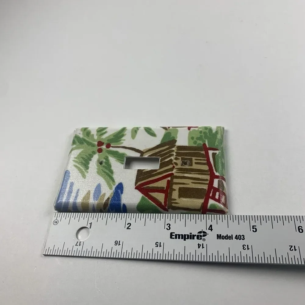 Light Switch Cover Made From Pottery Barn Kids Hawaiian Surfer Material Tropical